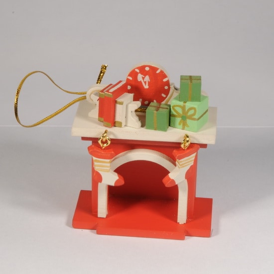 Игрушка Новогодняя IDH Center wood-souvenirs Камин 3020 K 1800₽